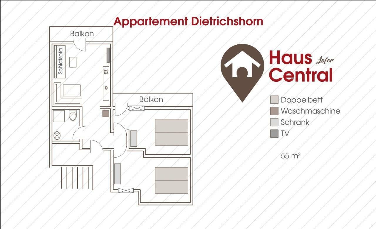 Haus Central Lofer Exterior foto